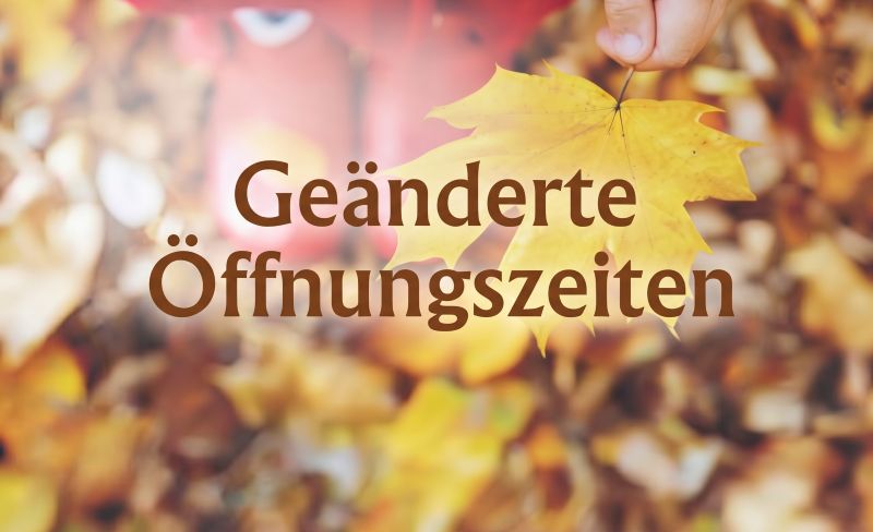 Geänderte Öffnungszeiten in Schildesche und Stieghorst während der Herbstferien